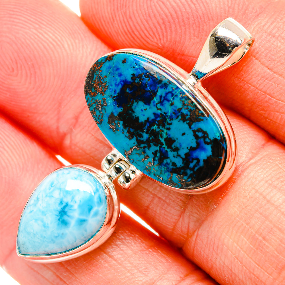 Shattuckite Pendants handcrafted by Ana Silver Co - PD33049