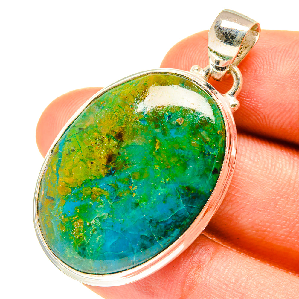 Chrysocolla Pendants handcrafted by Ana Silver Co - PD3305