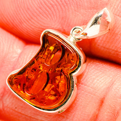 Baltic Amber Letter B Pendants handcrafted by Ana Silver Co - PD33089