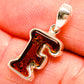 Baltic Amber Letter F Pendants handcrafted by Ana Silver Co - PD33093