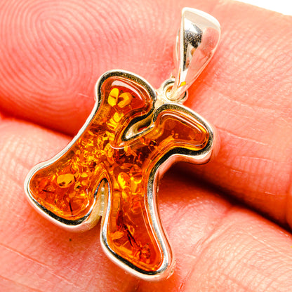 Baltic Amber Letter K Pendants handcrafted by Ana Silver Co - PD33098