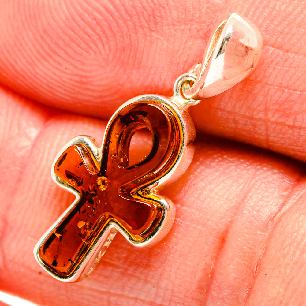 Baltic Amber Ankh Pendants handcrafted by Ana Silver Co - PD33113