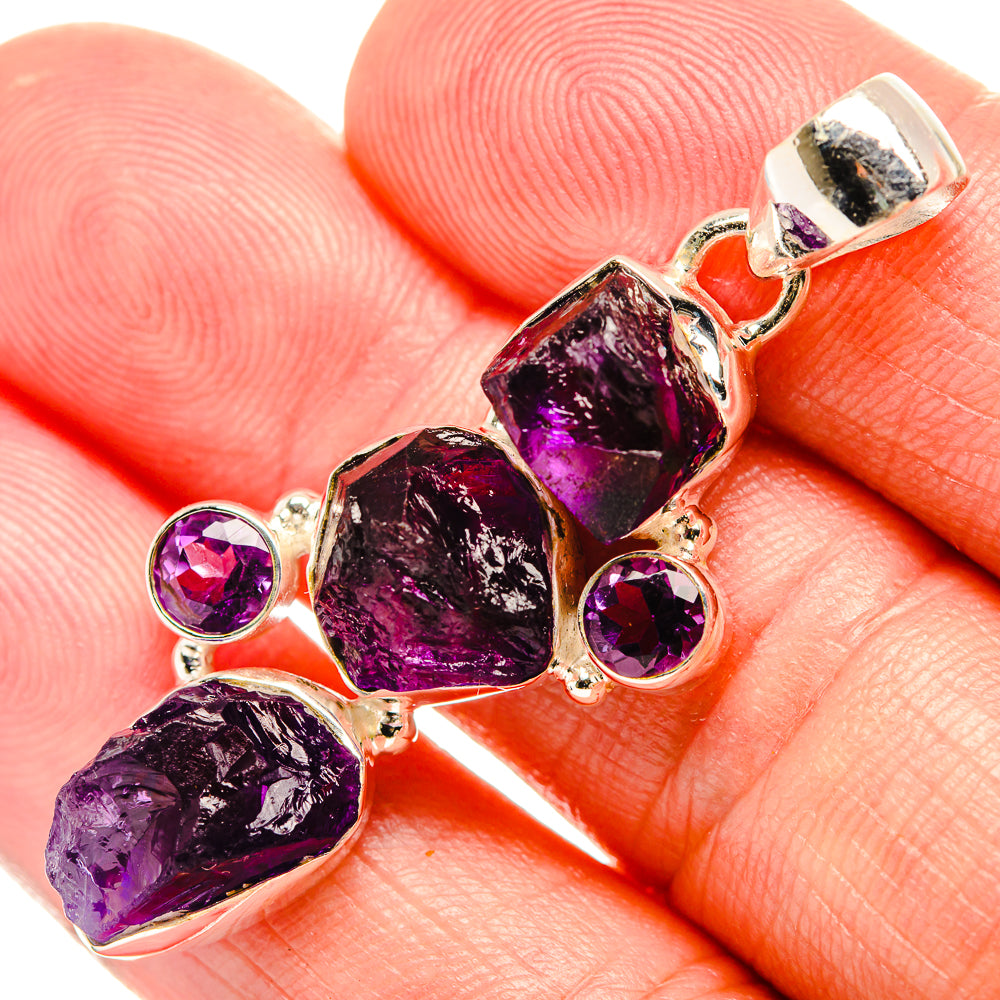 Amethyst Pendants handcrafted by Ana Silver Co - PD33118