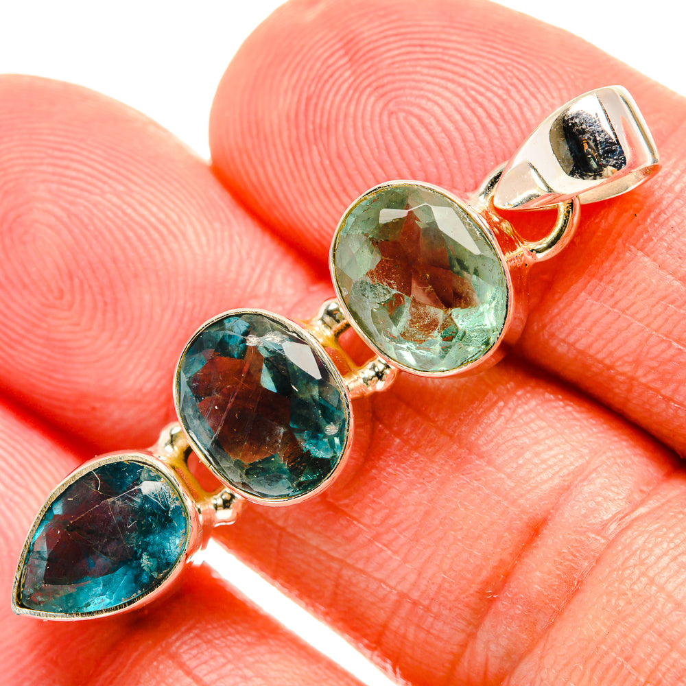 Green Fluorite Pendants handcrafted by Ana Silver Co - PD33119