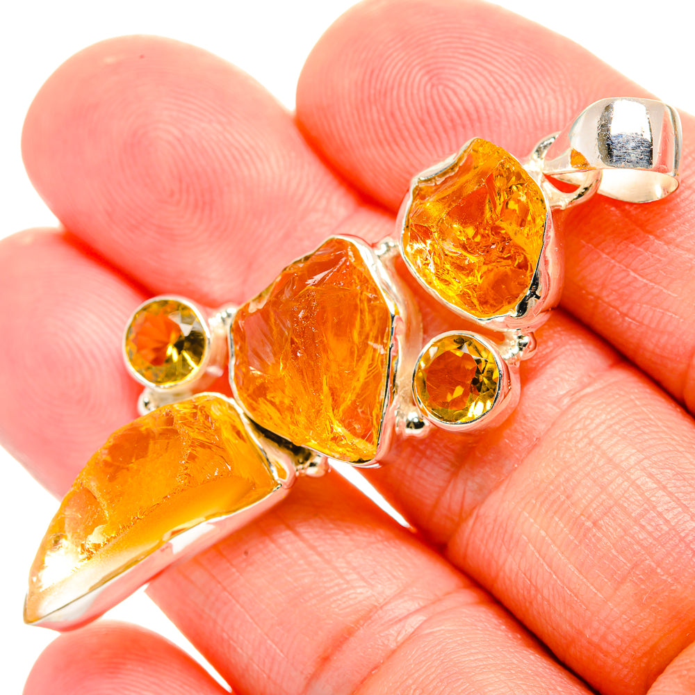 Citrine Pendants handcrafted by Ana Silver Co - PD33128