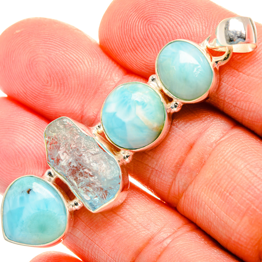 Larimar Pendants handcrafted by Ana Silver Co - PD33129