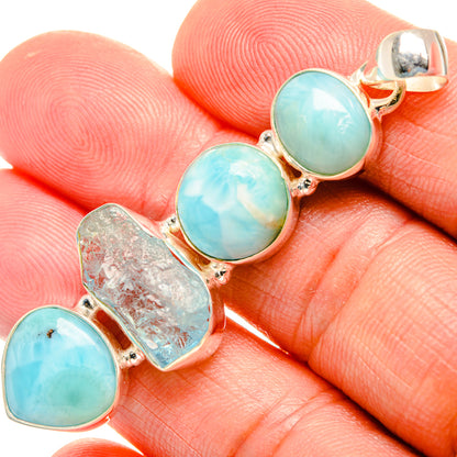 Larimar Pendants handcrafted by Ana Silver Co - PD33129