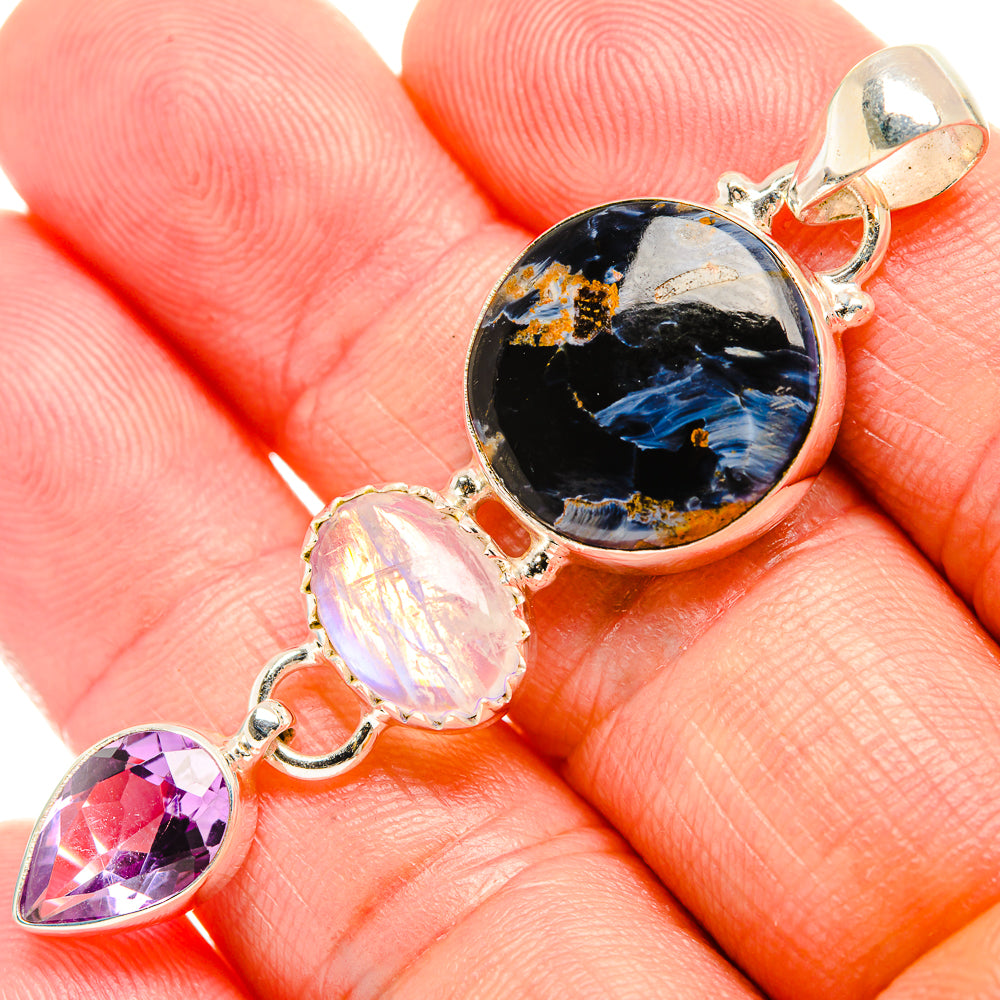 Pietersite Pendants handcrafted by Ana Silver Co - PD33134