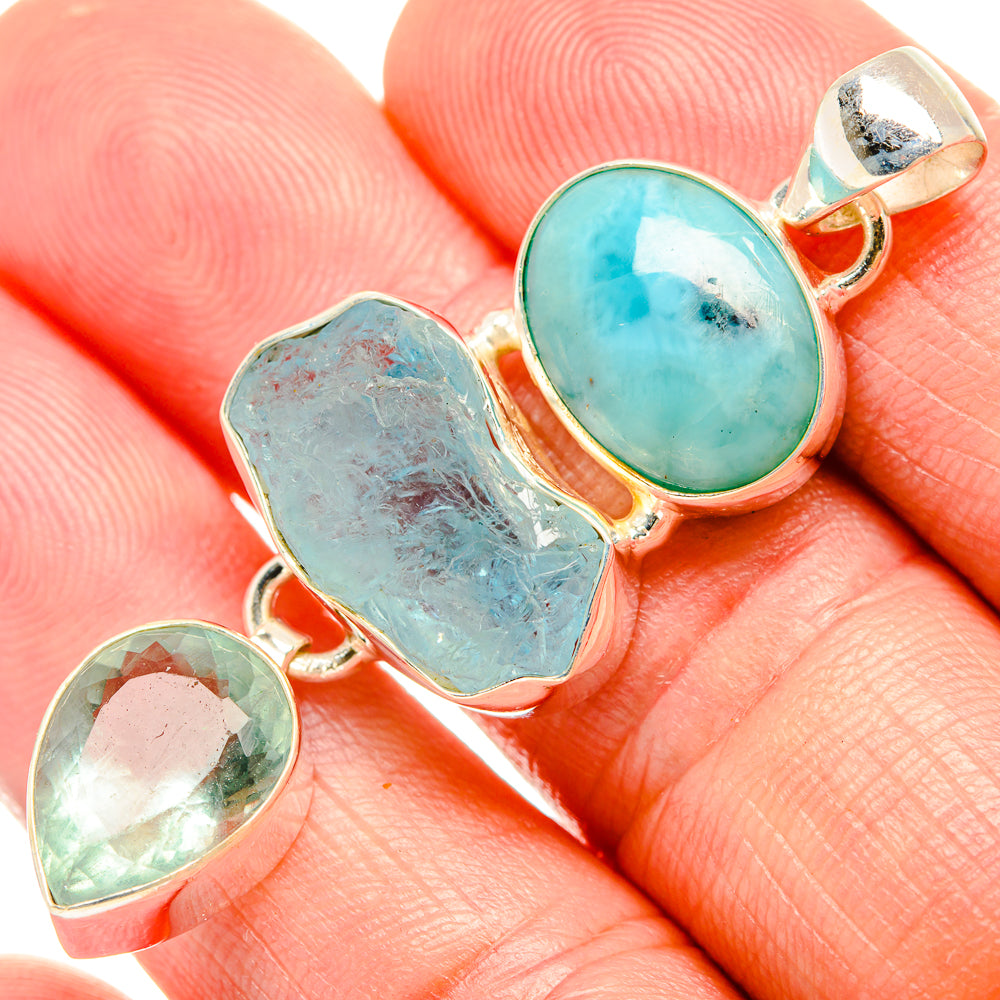 Larimar Pendants handcrafted by Ana Silver Co - PD33137