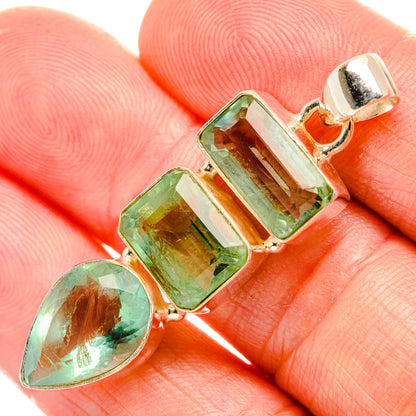 Green Fluorite Pendants handcrafted by Ana Silver Co - PD33144