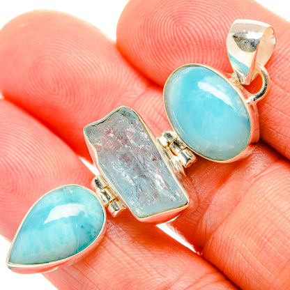 Larimar Pendants handcrafted by Ana Silver Co - PD33148