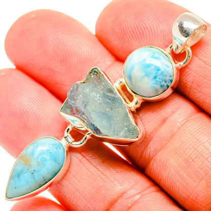 Larimar Pendants handcrafted by Ana Silver Co - PD33149