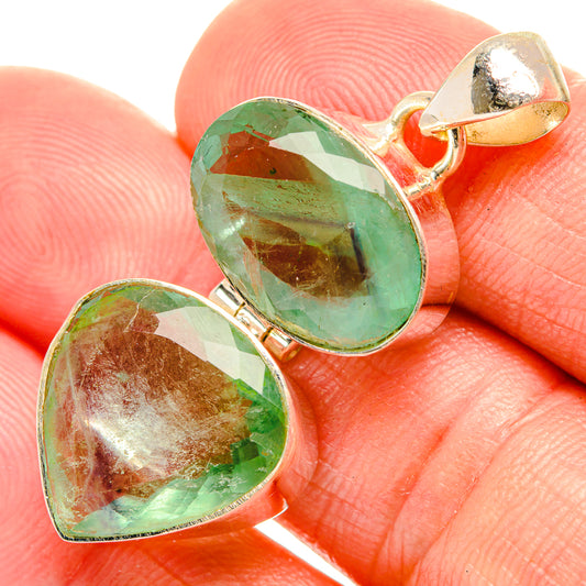 Green Fluorite Pendants handcrafted by Ana Silver Co - PD33150