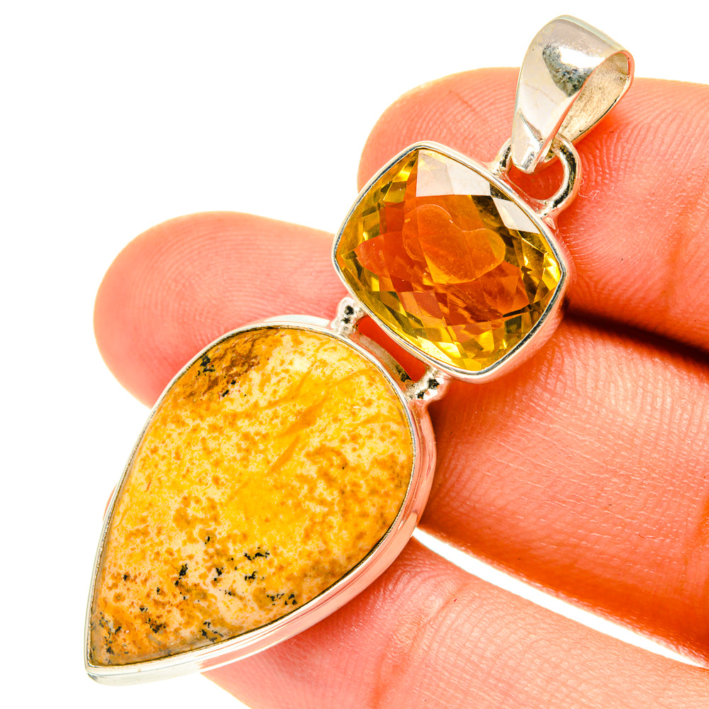 Picture Jasper Pendants handcrafted by Ana Silver Co - PD3316