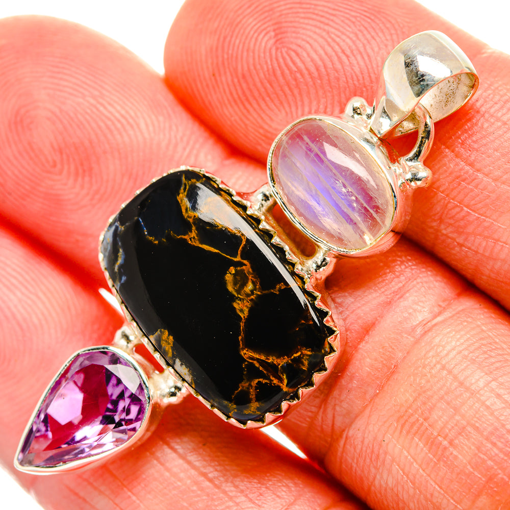 Pietersite Pendants handcrafted by Ana Silver Co - PD33160