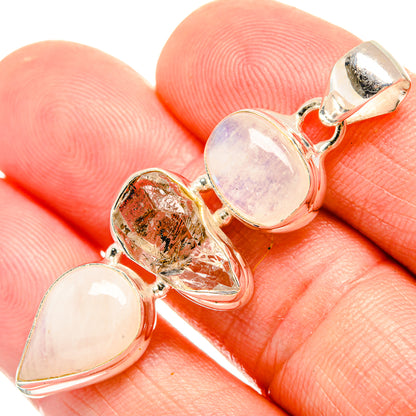 Rainbow Moonstone Pendants handcrafted by Ana Silver Co - PD33164