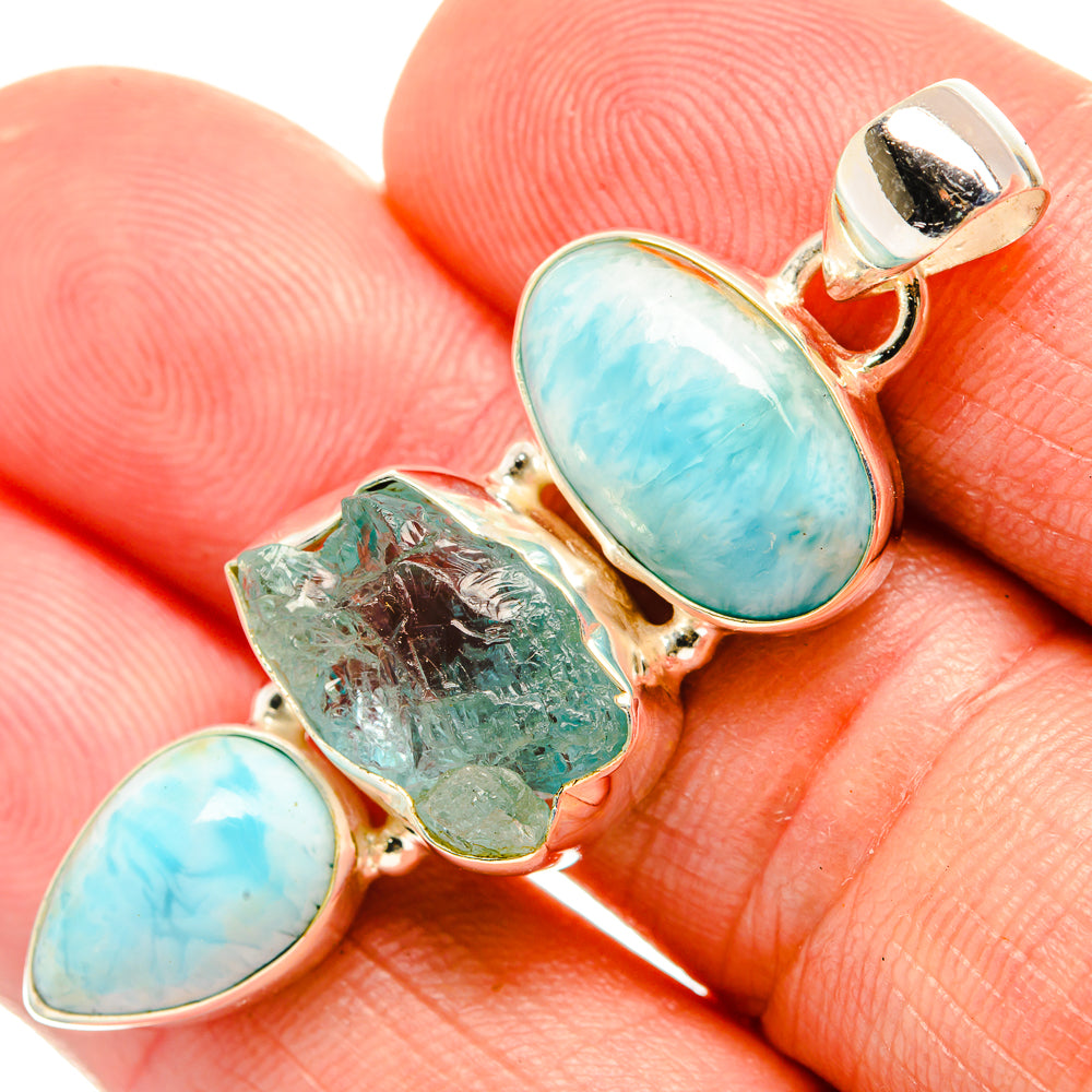 Larimar Pendants handcrafted by Ana Silver Co - PD33168