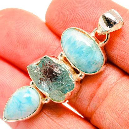 Larimar Pendants handcrafted by Ana Silver Co - PD33168