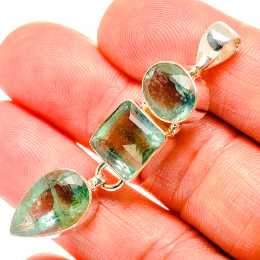 Green Fluorite Pendants handcrafted by Ana Silver Co - PD33169