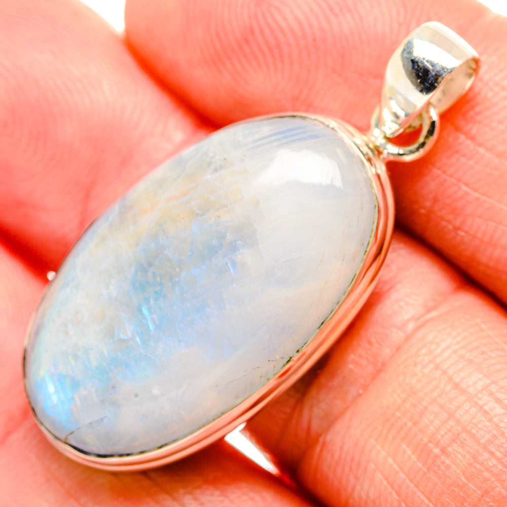 Rainbow Moonstone Pendants handcrafted by Ana Silver Co - PD33179