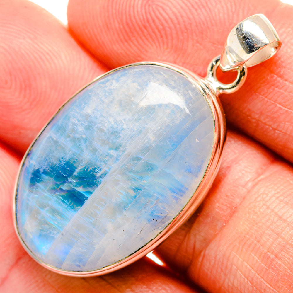Rainbow Moonstone Pendants handcrafted by Ana Silver Co - PD33180
