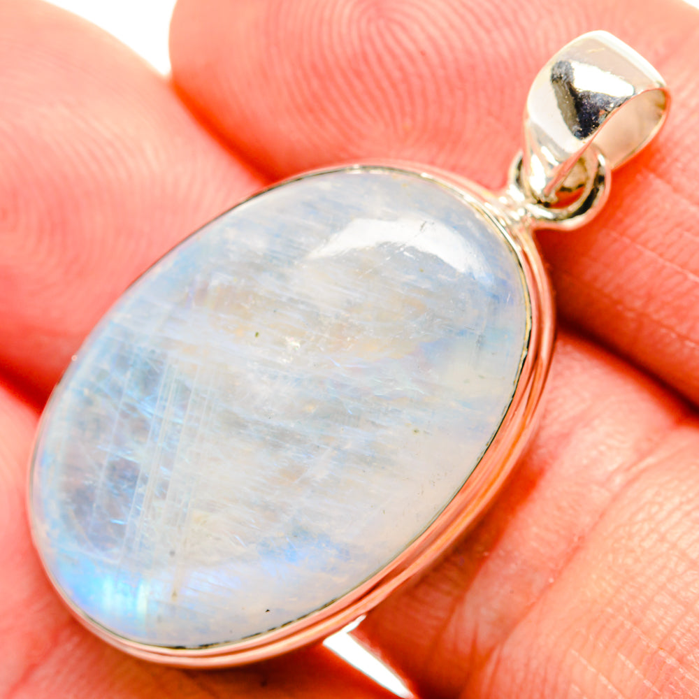 Rainbow Moonstone Pendants handcrafted by Ana Silver Co - PD33181