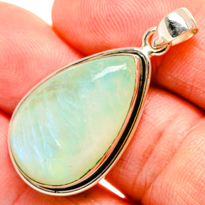 Green Moonstone Pendants handcrafted by Ana Silver Co - PD33182