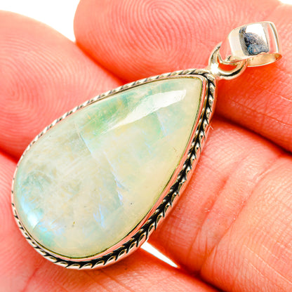 Green Moonstone Pendants handcrafted by Ana Silver Co - PD33183