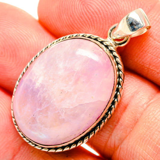 Pink Moonstone Pendants handcrafted by Ana Silver Co - PD33184