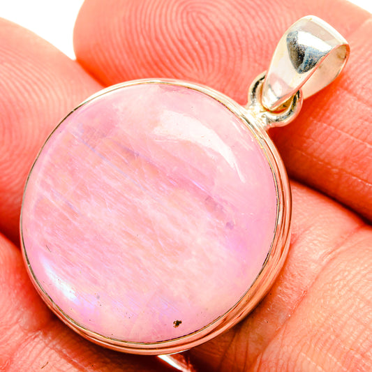 Pink Moonstone Pendants handcrafted by Ana Silver Co - PD33186