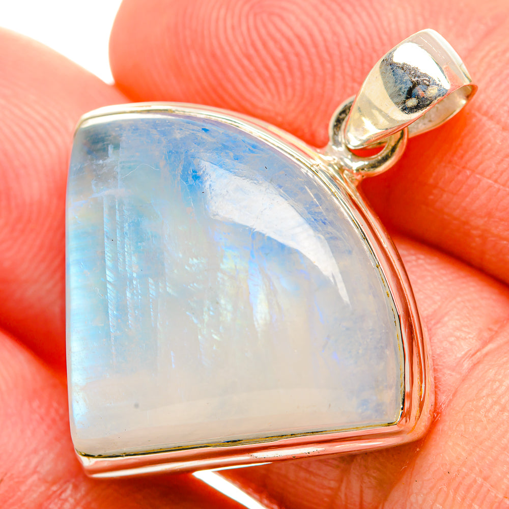 Rainbow Moonstone Pendants handcrafted by Ana Silver Co - PD33187