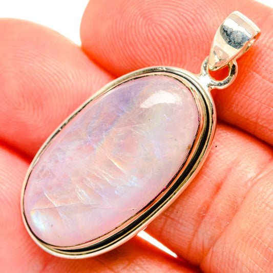 Pink Moonstone Pendants handcrafted by Ana Silver Co - PD33189