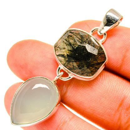 Aqua Chalcedony Pendants handcrafted by Ana Silver Co - PD3319