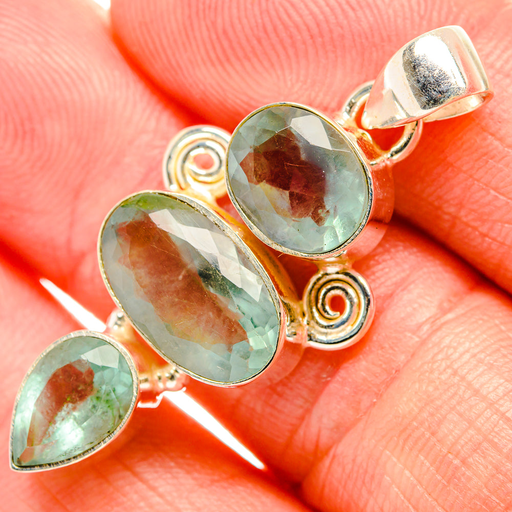 Green Fluorite Pendants handcrafted by Ana Silver Co - PD33190