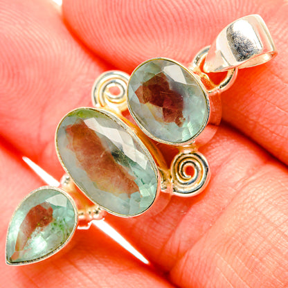 Green Fluorite Pendants handcrafted by Ana Silver Co - PD33190