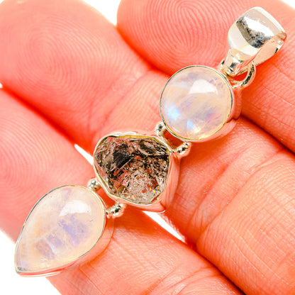 Rainbow Moonstone Pendants handcrafted by Ana Silver Co - PD33197