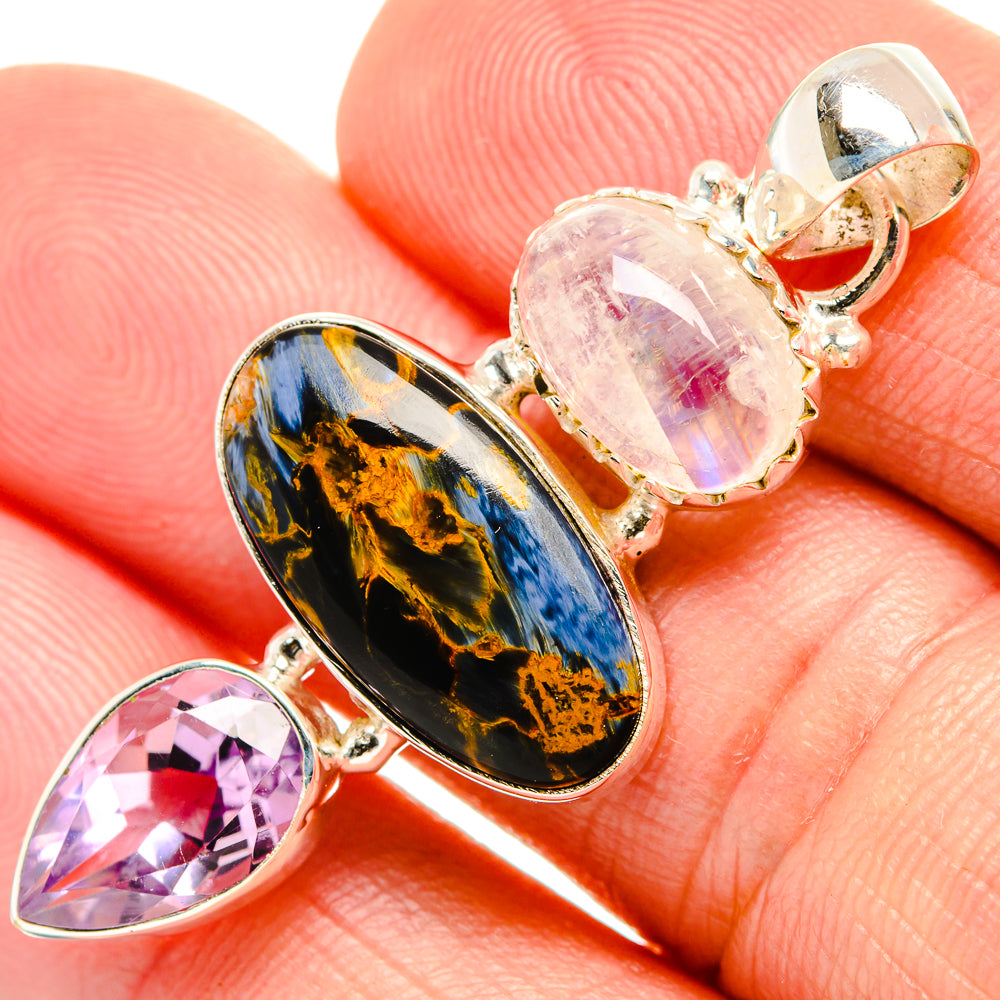 Pietersite Pendants handcrafted by Ana Silver Co - PD33198