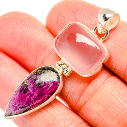Russian Eudialyte Pendants handcrafted by Ana Silver Co - PD33200