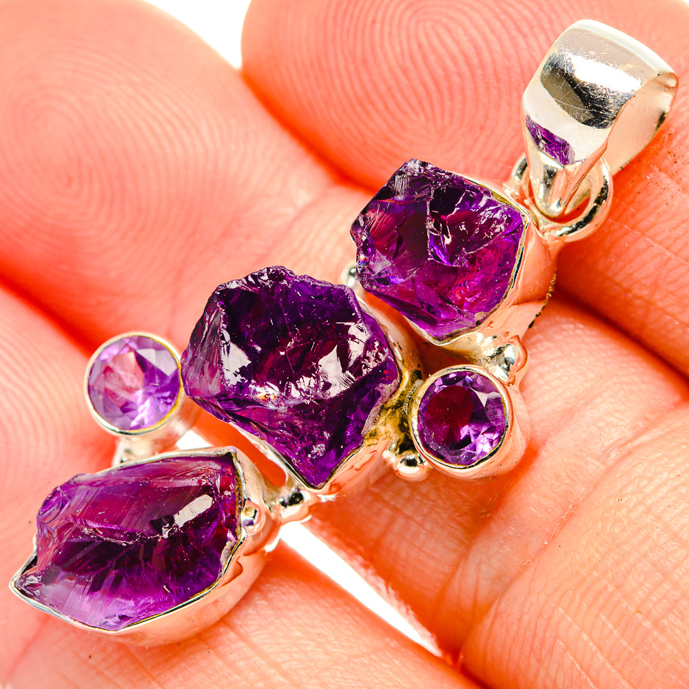 Amethyst Pendants handcrafted by Ana Silver Co - PD33218