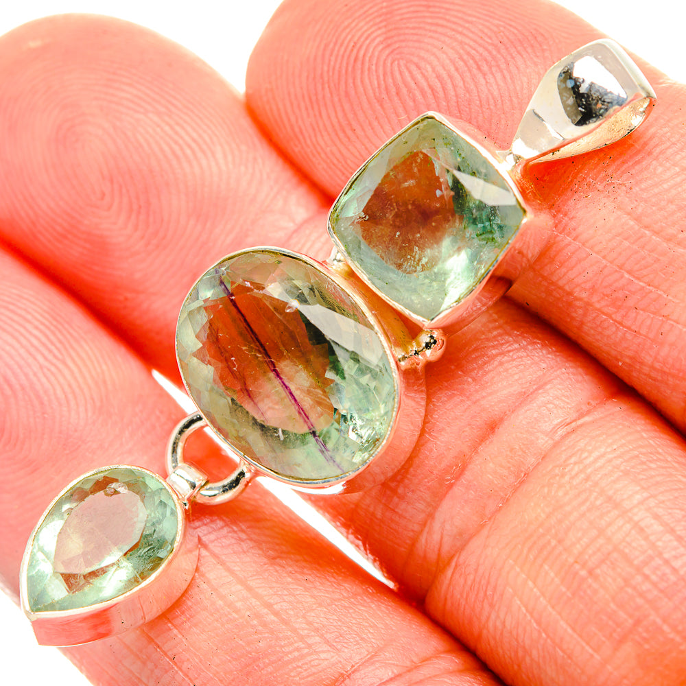 Aquamarine Pendants handcrafted by Ana Silver Co - PD33224