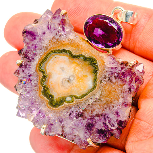 Amethyst Stalactite Pendants handcrafted by Ana Silver Co - PD33235