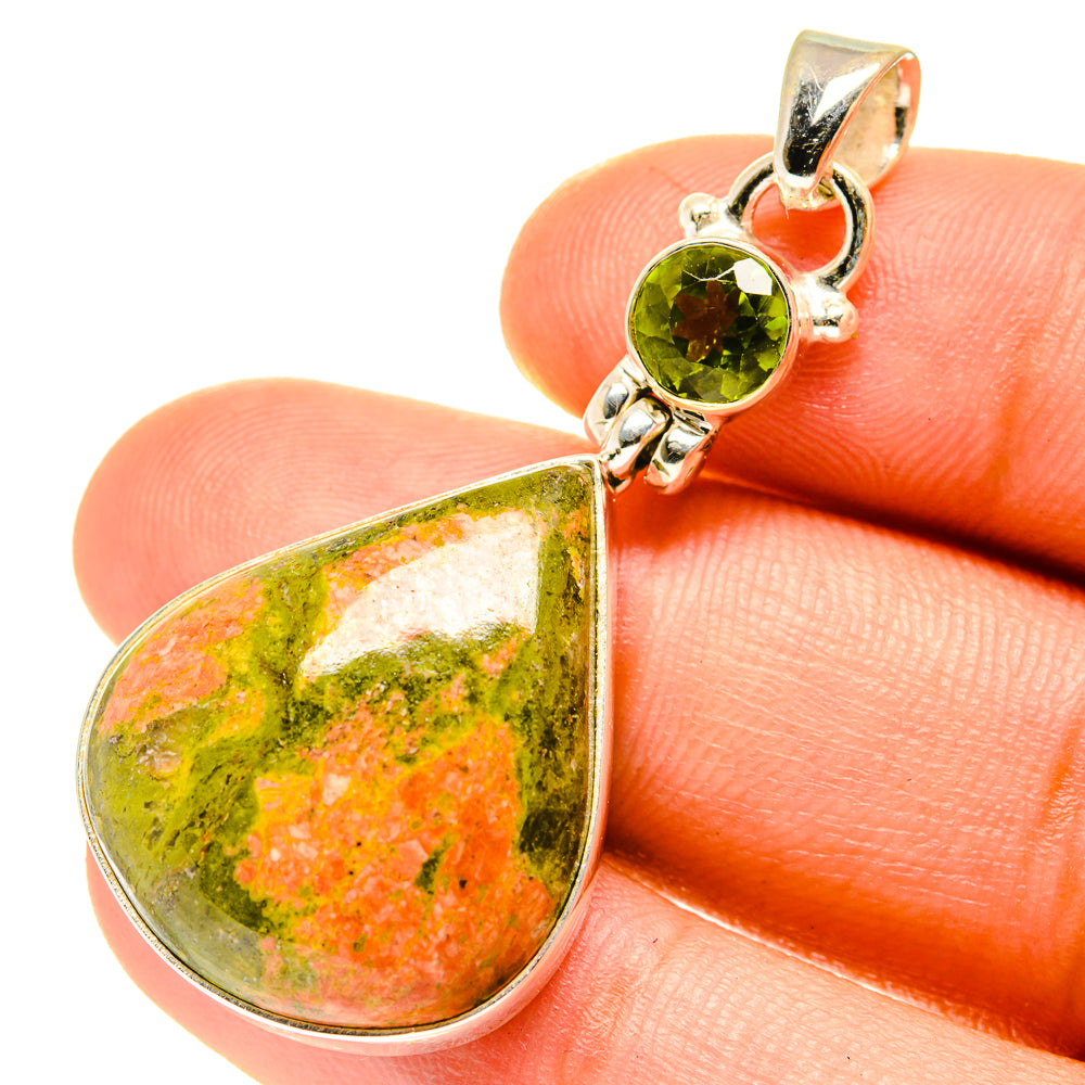 Unakite Pendants handcrafted by Ana Silver Co - PD3325