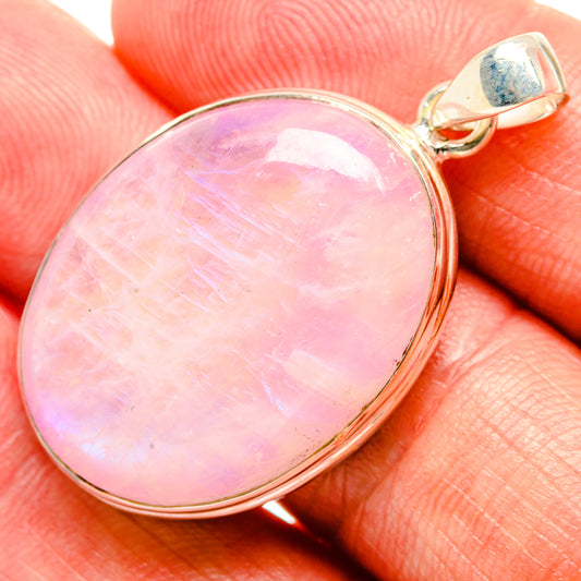 Pink Moonstone Pendants handcrafted by Ana Silver Co - PD33257
