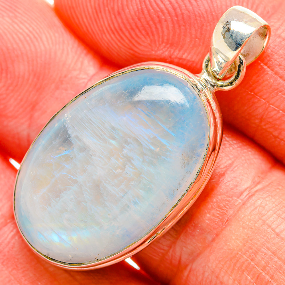Rainbow Moonstone Pendants handcrafted by Ana Silver Co - PD33258