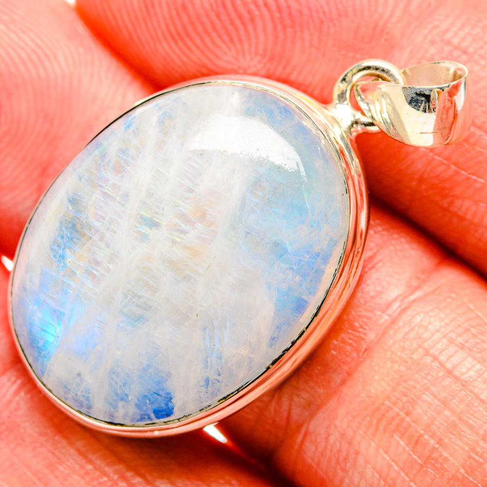 Rainbow Moonstone Pendants handcrafted by Ana Silver Co - PD33259