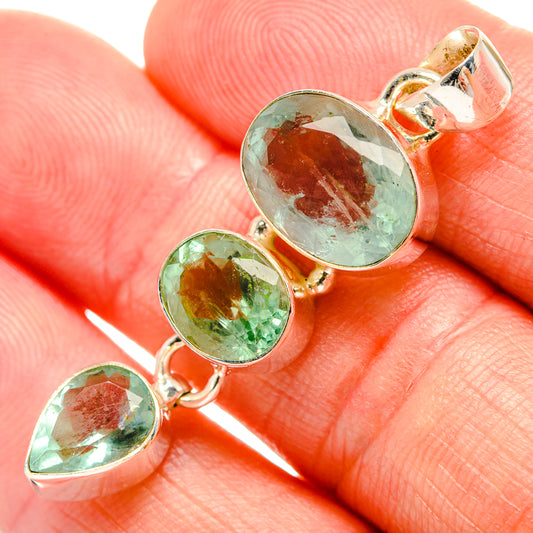 Green Fluorite Pendants handcrafted by Ana Silver Co - PD33272