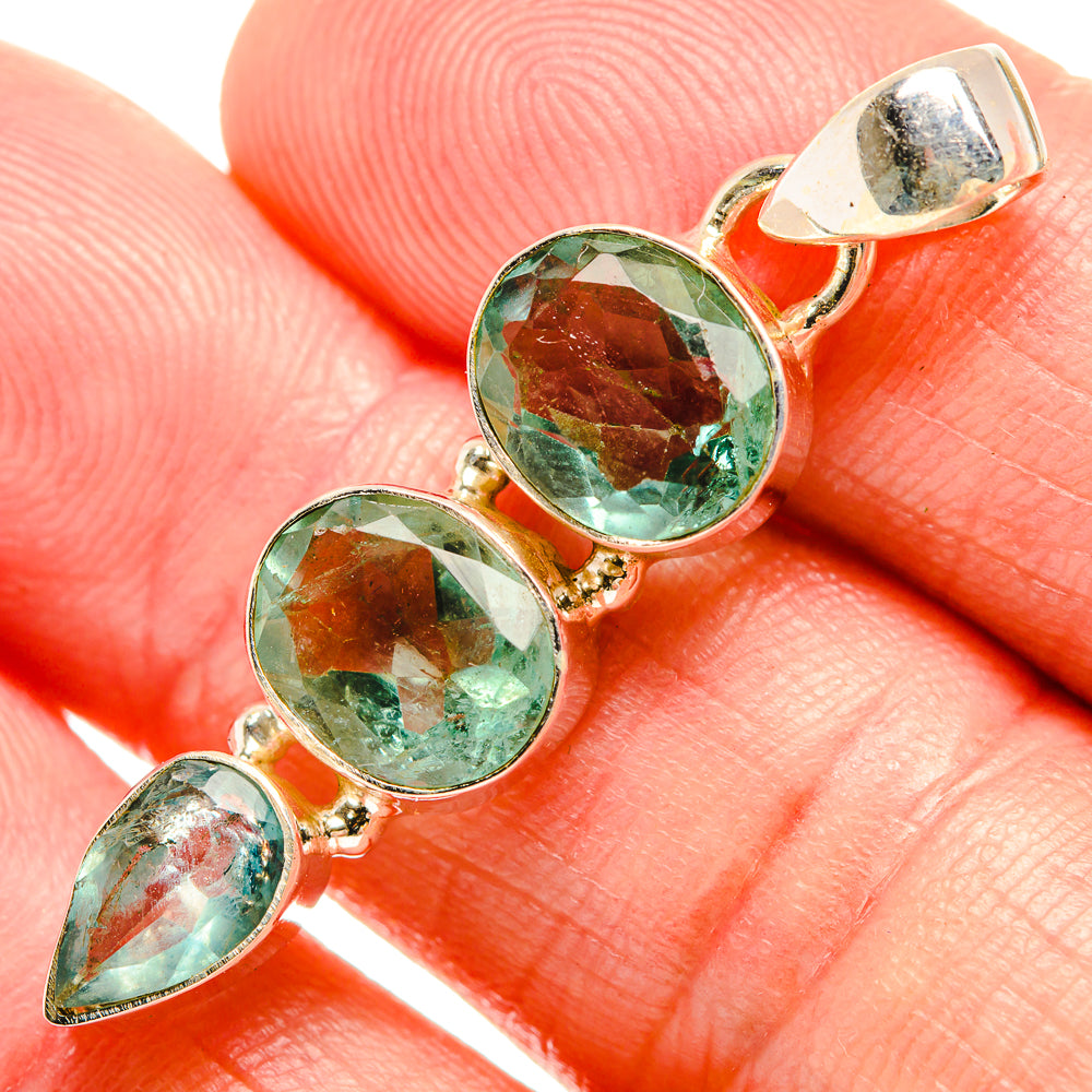 Green Fluorite Pendants handcrafted by Ana Silver Co - PD33273