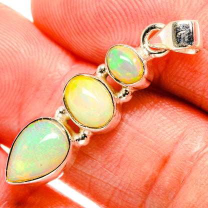 Ethiopian Opal Pendants handcrafted by Ana Silver Co - PD33276