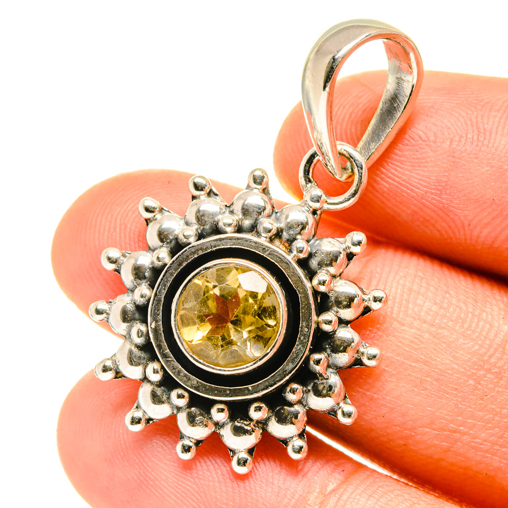 Citrine Pendants handcrafted by Ana Silver Co - PD3329