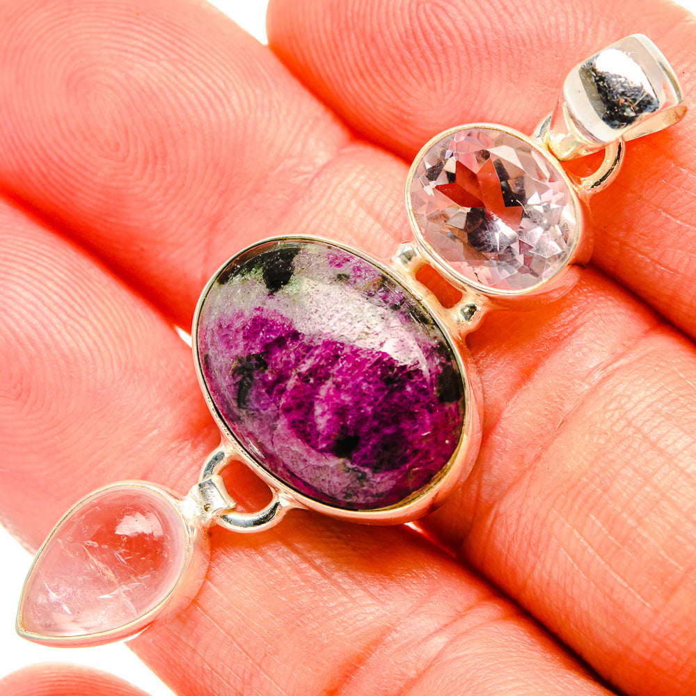 Russian Eudialyte Pendants handcrafted by Ana Silver Co - PD33292